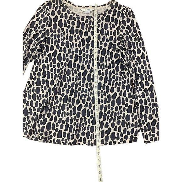 Boden lightweight leopard print long sleeve tencel blend blouse size 4 - Picture 4 of 9
